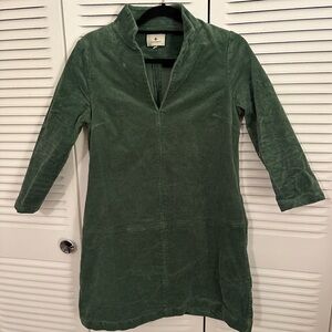Tuckernuck Green Corduroy Clifton Dress, size medium